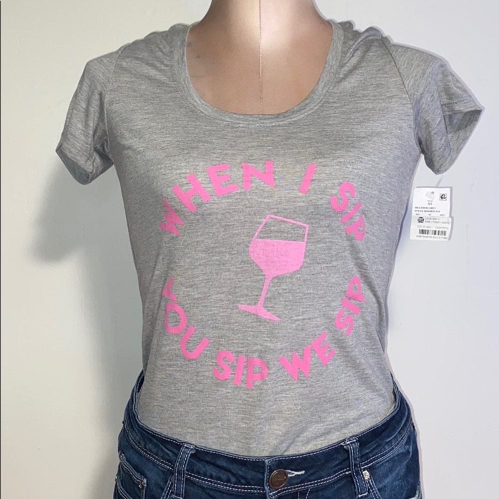 Love & Cherish Wine T-shirt